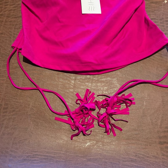 Ochie Naila Bikini Bottom Skirt Swim Pink XS - Picture 5 of 5